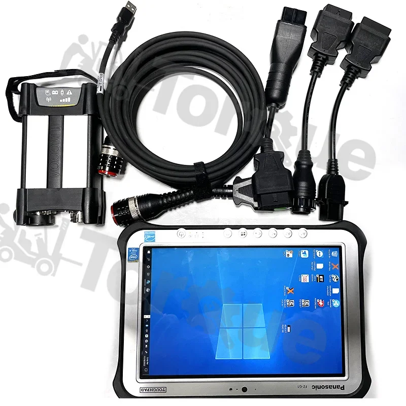 

For-Volvo Vocom2 88894000 PTT V2.8 VOCOM II for-Volvo Renault UD MACK Heavy Duty Truck Bus Diagnostic Tool+FZ G1 Tablet