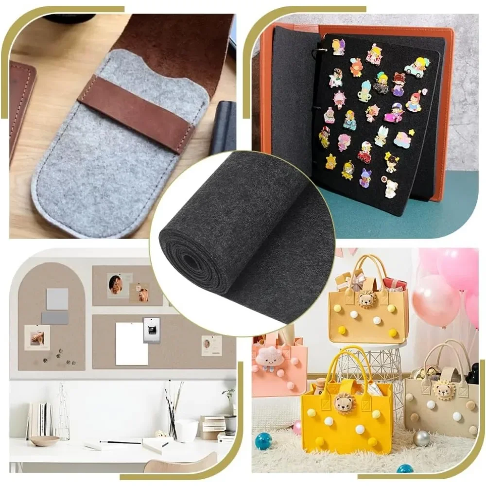 Felt Fabric Roll 118x9.4inch 2mm Thick For Table Mats DIY Craftwork Sewing and Patchwork felt fabric sheet