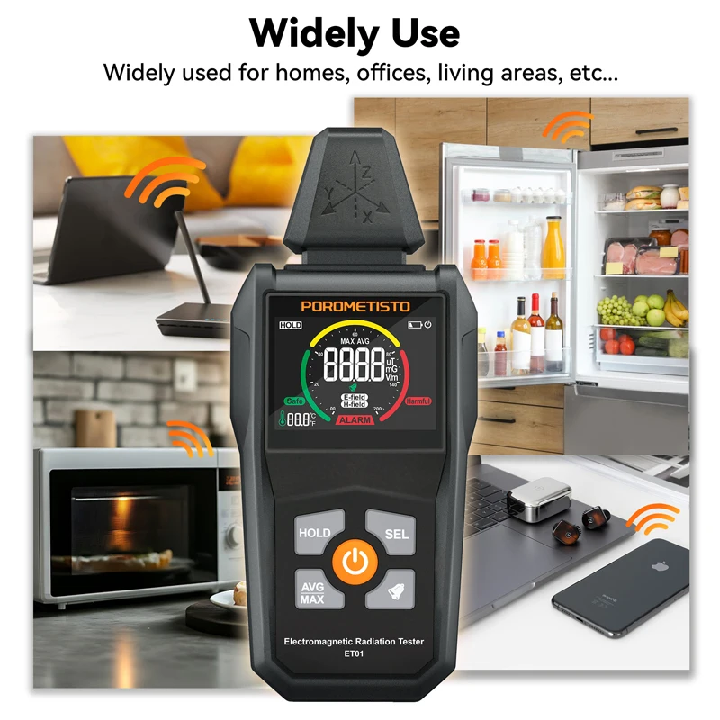 รูปสินค้า เครื่องวัดสนามแม่เหล็กไฟฟ้า EMF Meter ความแม่นยำสูง