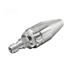 High-Performance Rotating Turbo Nozzle with Quick Connect and 7 Spray Tips - 4000 PSI Capacity (A)