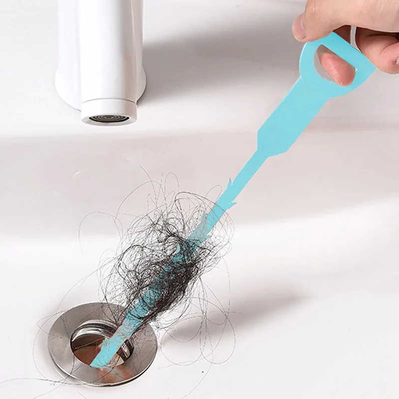 1pc-Sewer unclogging device, drainage pipe unclogging tool, toilet unclogging hook, hair cleaning hook tool