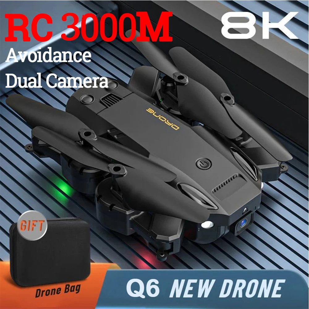 Q6GPSDrone8KProfesionalHDDualCamera5GWifiFPVObstacleAvoidanceAerialPhotography
