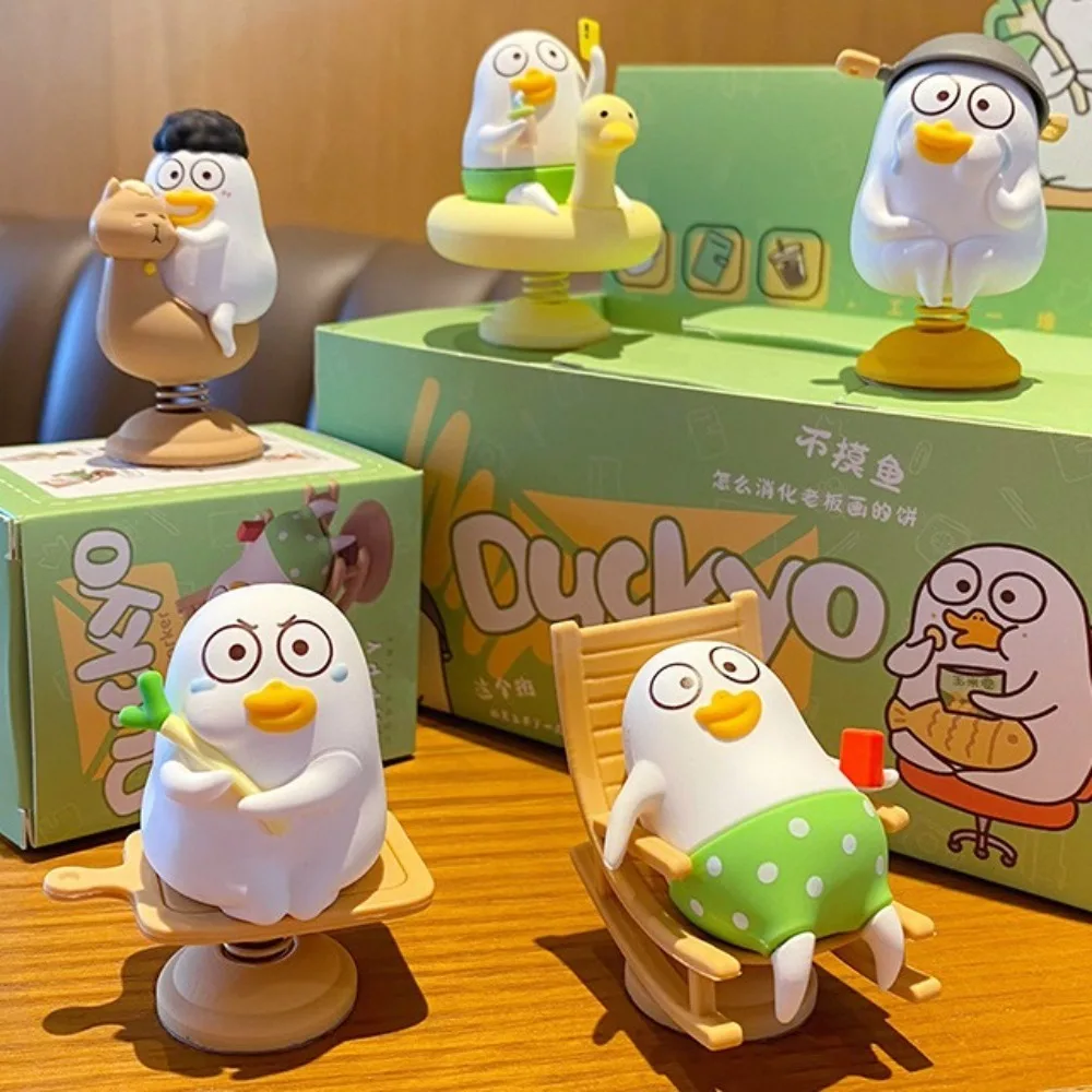 Funny Little Liu Duck Shaking Car Ornaments Collection Statue Little Liu Duck Car Decoration Cartoon Cute Car Bobblehead Figure