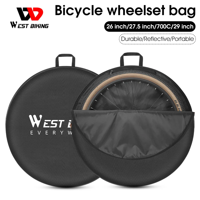 

WEST BIKING Bicycle Wheel Set Bag Tire Transport Protective Cover 26-29 Inch Waterproof MTB Road Bike Tire Carrying Package Bag
