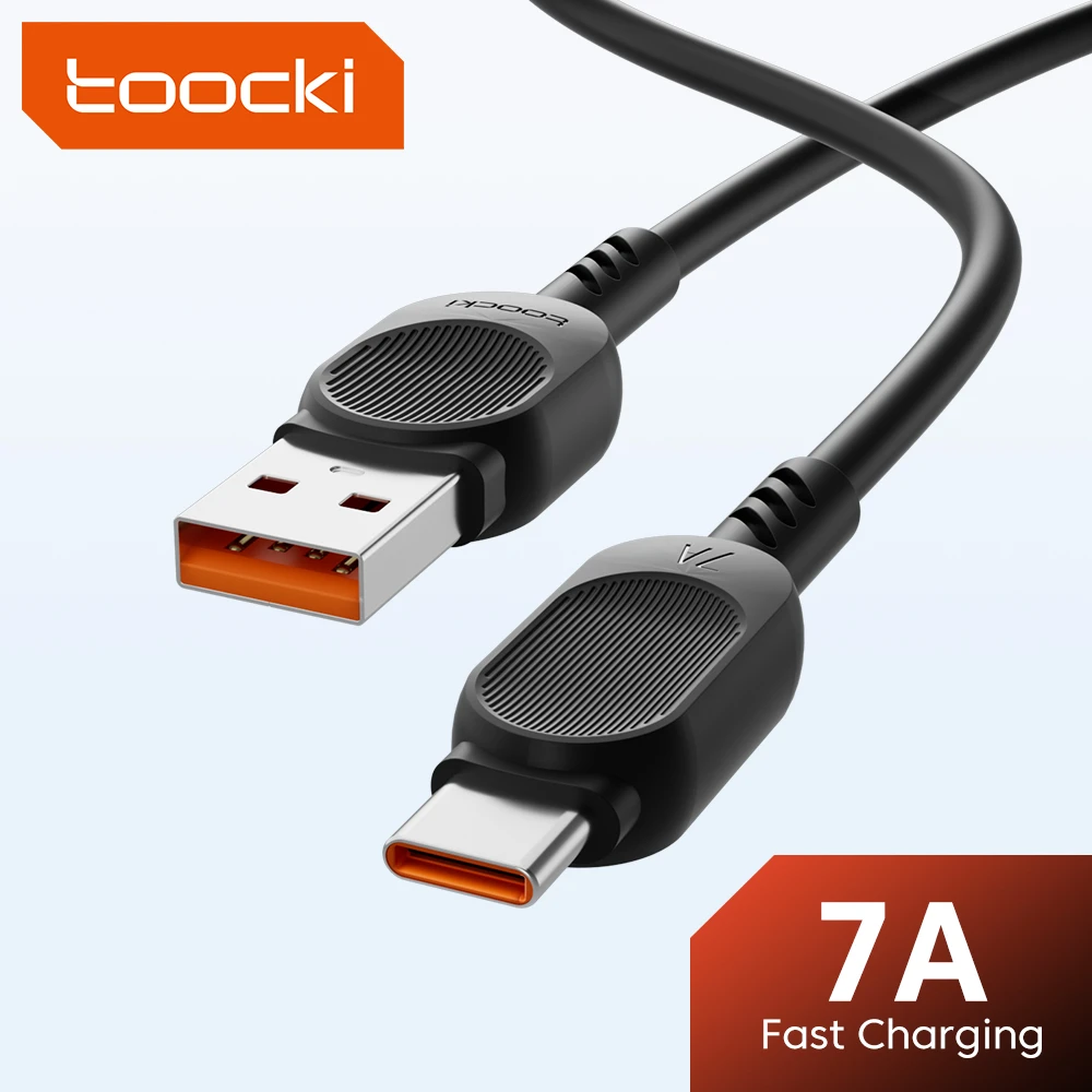 Kabel USB Toocki 7A USB Type C za $0.95 / ~4.23zł - LowcyChin.pl