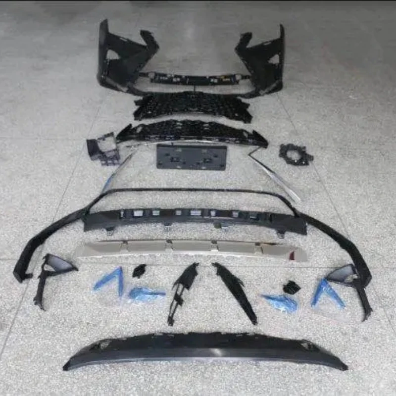 

Body Kit Front Bumper Grill Trim Assembly for Lexus 2016-18 Upgrade 16 Style RX Fog Lamp Frame License Plate Car Accessories