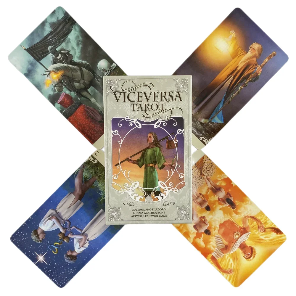 

Карты-Таро Viceversa, 78 колодов, издание «гадания» с изображением оракла и англоязычного видения, игра в игры