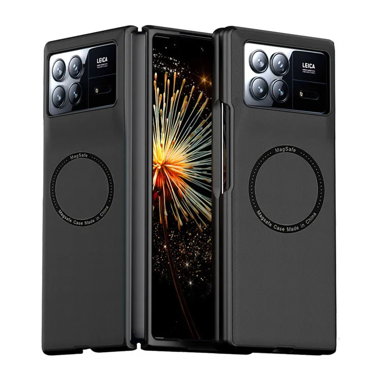 For MagSafe Magnetic Wireless Charging Phone Case For Xiaomi MIx Fold 3 Carbon Fiber Kevlar Soft Cover For Mix Fold3 Fold2