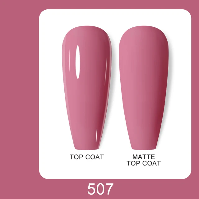 Arte Clavo 15ml Brown Coffee Color UV Gel For Nail Gel Nail Polish Varnish Hybrid Glitter Decoration Base Top Coat Set 507