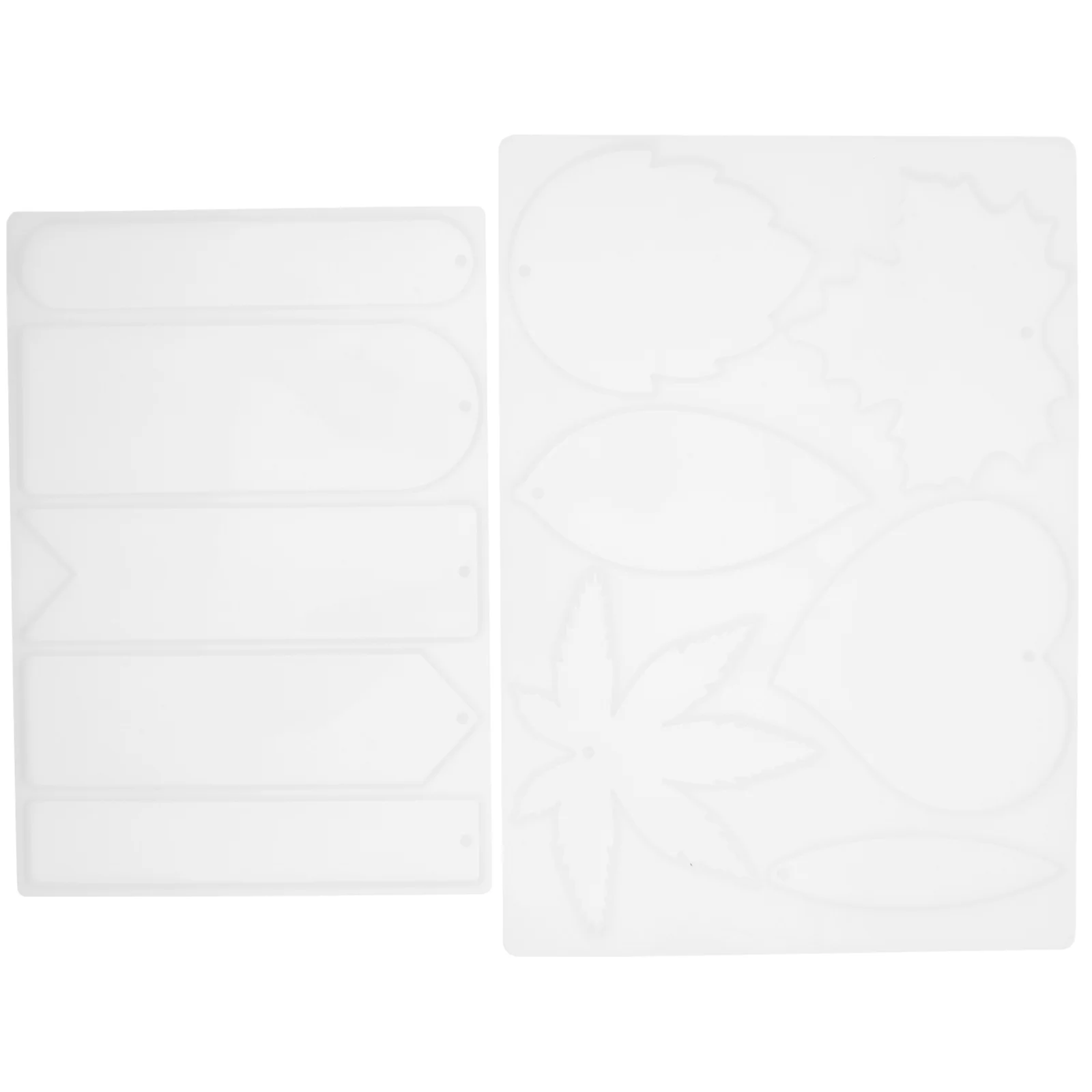 

2Pcs Epoxy Silicone Casting Mold Creative Bookmark Silicone Mold DIY Bookmark Mold