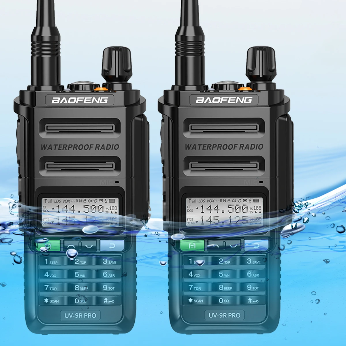 2PCS Original Baofeng UV-9R PRO Upgraded Dual Band Waterproof Walkie Talkie  Communications Amateur Vhf Uhf CB UV-5R BF888S Radio AliExpress