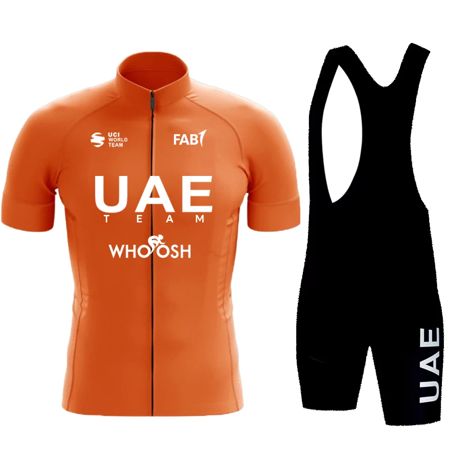 NEW 2025 UAE Cycling Jersey Set Summer Short Sleeve Breathable Men's MTB Bike Cycling Clothing Uniform Suit 6