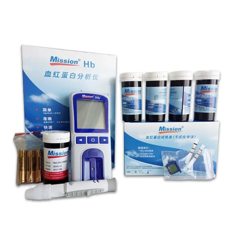 

Mission HB Aikang Genuine Hemoglobin Detector Hb Test Strip Maternal and Child Anemia Hemoglobin Detection