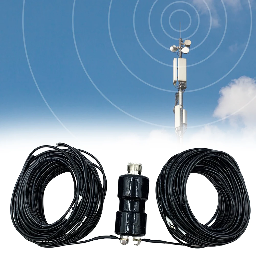 5-50MHz HF 수평 다이폴 안테나 휴대용 햄 라디오 단파 안테나 수평 발룬 안테나 비상 통신용