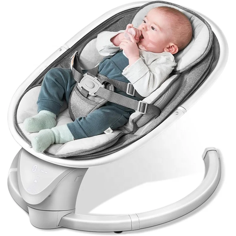 Multifuncional Folding Segurança Rocking Chair com controle remoto, Balanço automático Cradle, Electric Baby Rocker, Bouncer