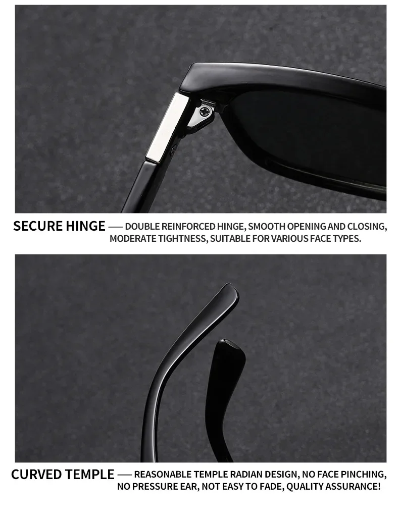 تفاصيل ناعمة لإطار النظارات الشمسية