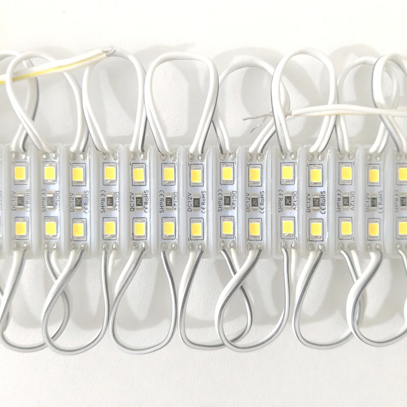 20pcs LED Modules 2835 SMD DC 12V 2 LEDs Backlight Waterproof IP65 LED Sign Lighting red green blue yellow white