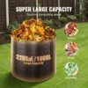 SucceBuy Compost Bin 220Gal Outdoor Expandable Compost Easy to Setup & Large Capacity Composting Bin Fast Creation Fertile Soil