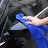 200pcs Microfiber Towels Car Wash Drying Cloth Blue Car Care Detailing Cleaning Polishing Duster Home Kitchen Washing Rags 4