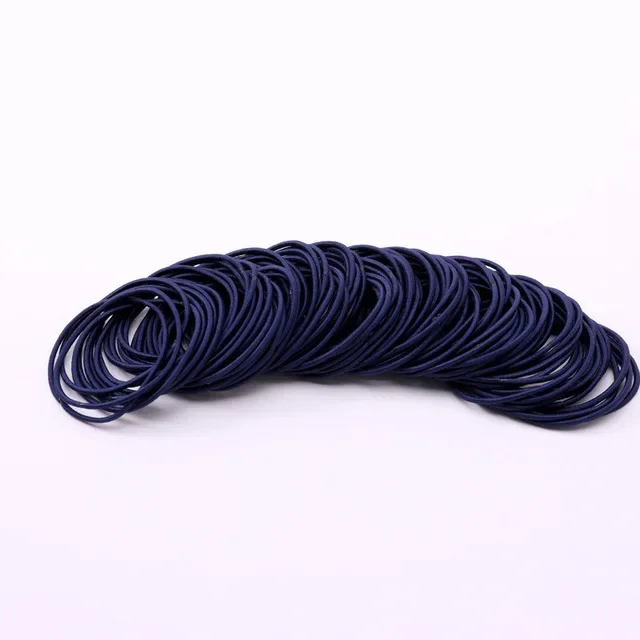 Enhanced Product Title:  
  
High Elastic Hair Ties - Durable Black Rubber Bands