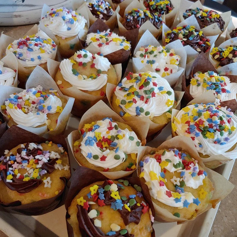 Tulp Cupcake Vormpjes Papier - Oliebestendig (50 stuks)