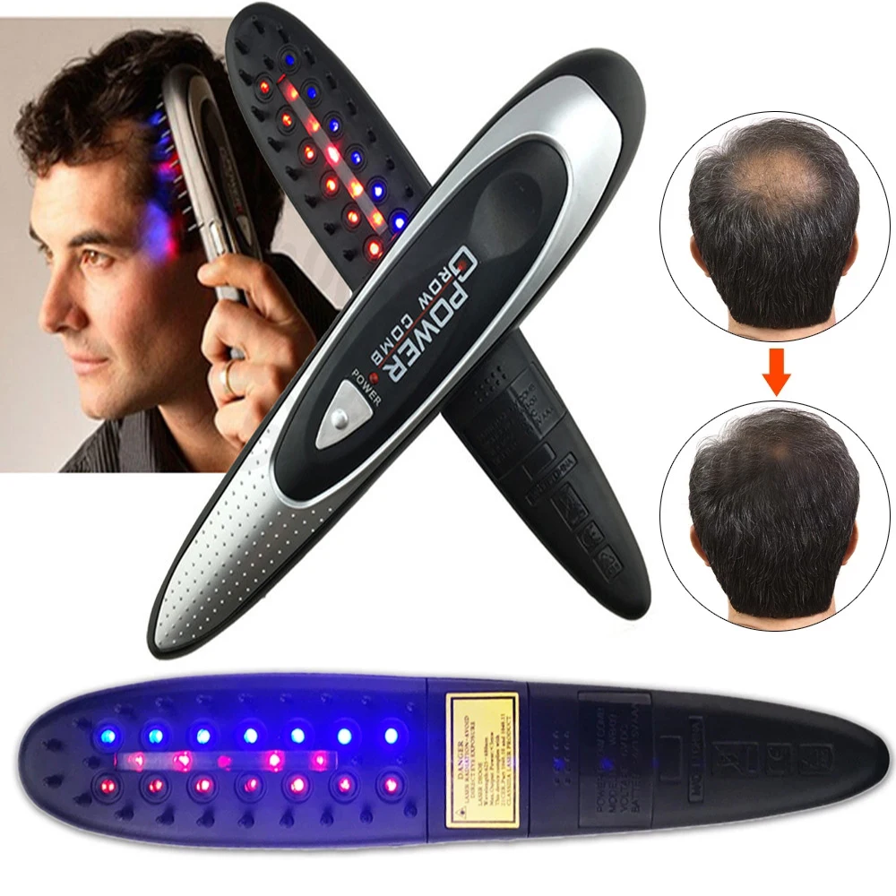 

Electric Laser Massage Comb Hair Growth Care Treatment Hair Brush Treatment Comb Stop Hair Loss Regeneration Therapy Comb