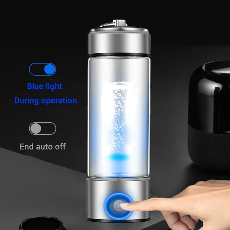 Advanced Hydrogen Water Bottle , Portable Rechargeable Water Ionizer Machine With SPE Technology, For Home,Office&Travel Durable