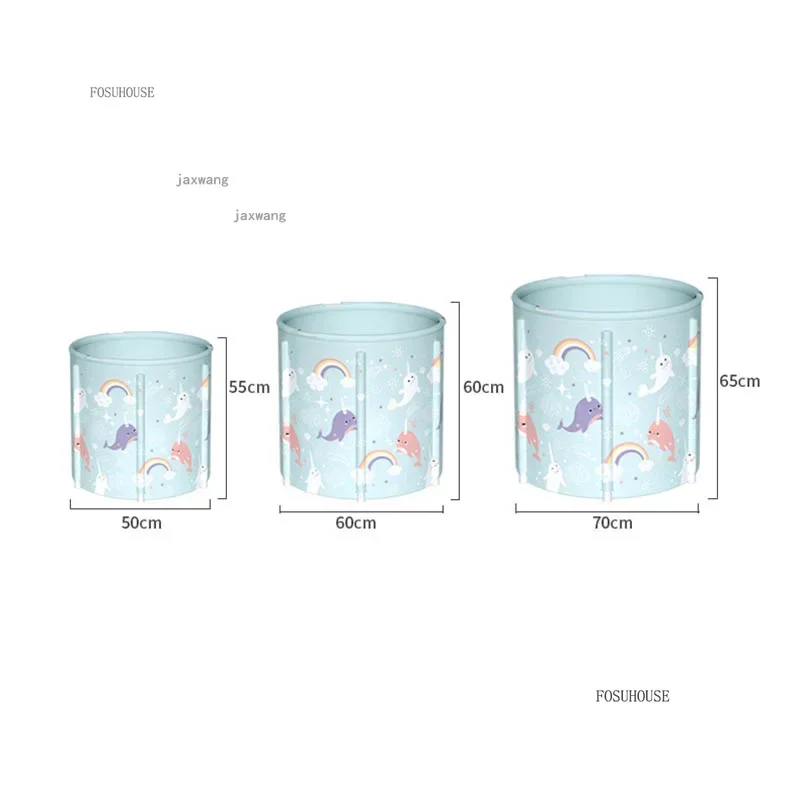 Simple Villa Foldable Bathtubs Full Body Sauna Shower Bucket Warm Comfortable Dormitory Bath Tub Portable Home Bedroom Bidet H