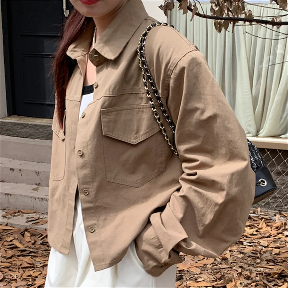 

PLAMTEE All Match Coats Women Casual Solid Office Lady 2023 Spring New Arrival Fashion Loose Work Wear High Street Minimalist