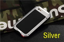 Doom Armor Shockproof Waterproof Metal Phone Case with Glass and Aluminum Protection for iPhone XS Max (Silver)