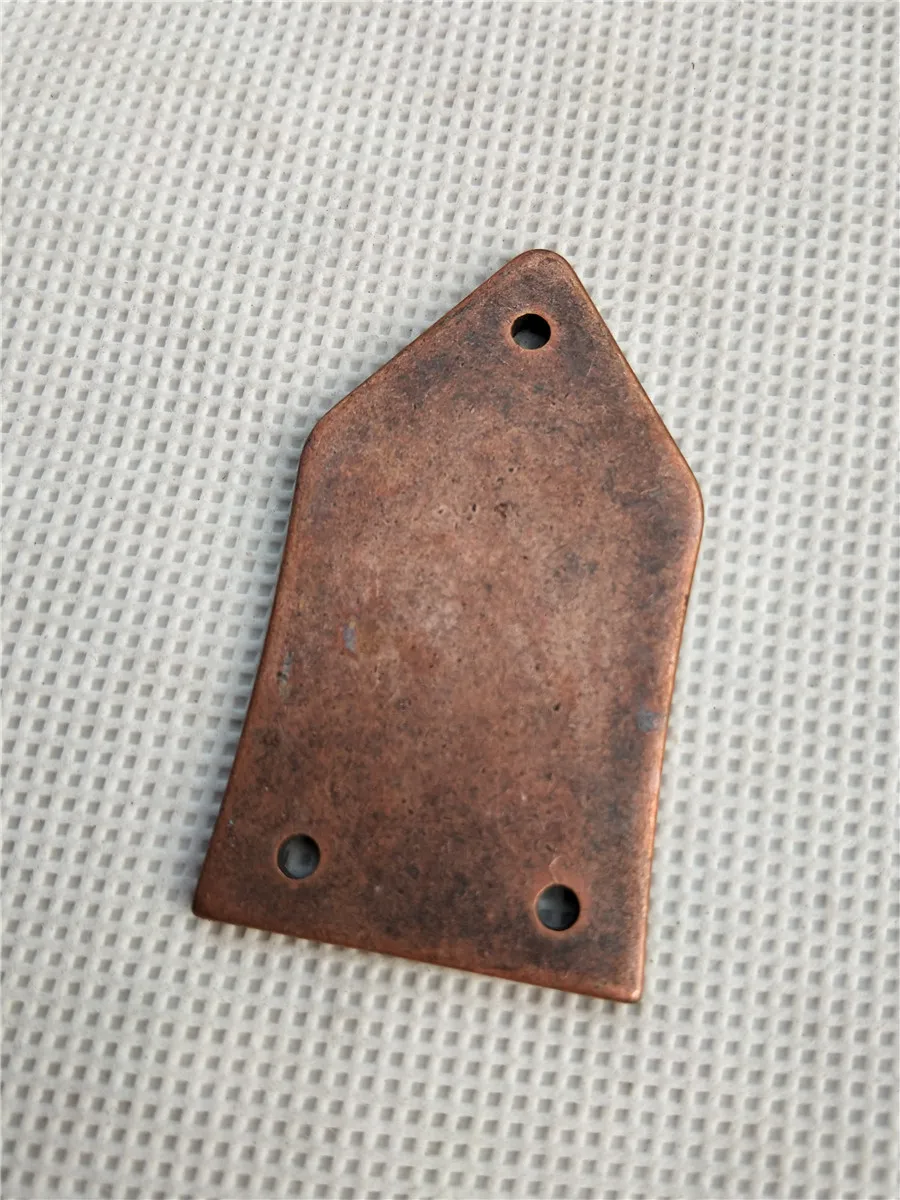Bronze Colored Copper Truss Rod Cover, Iron Core, Bell-Shaped, LP SG, Matching Screw, Acoustic Guitar, Electric Guitar, BJH152