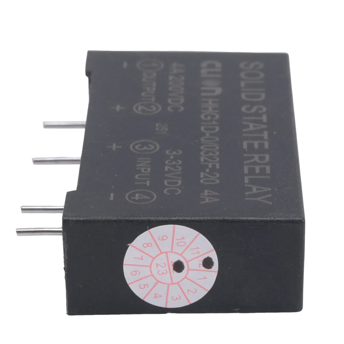 NNR-입력 3-32V DC 출력 4A 200V DC 4 핀 PCB 솔리드 스테이트 릴레이 HHG1D-0/032F-20