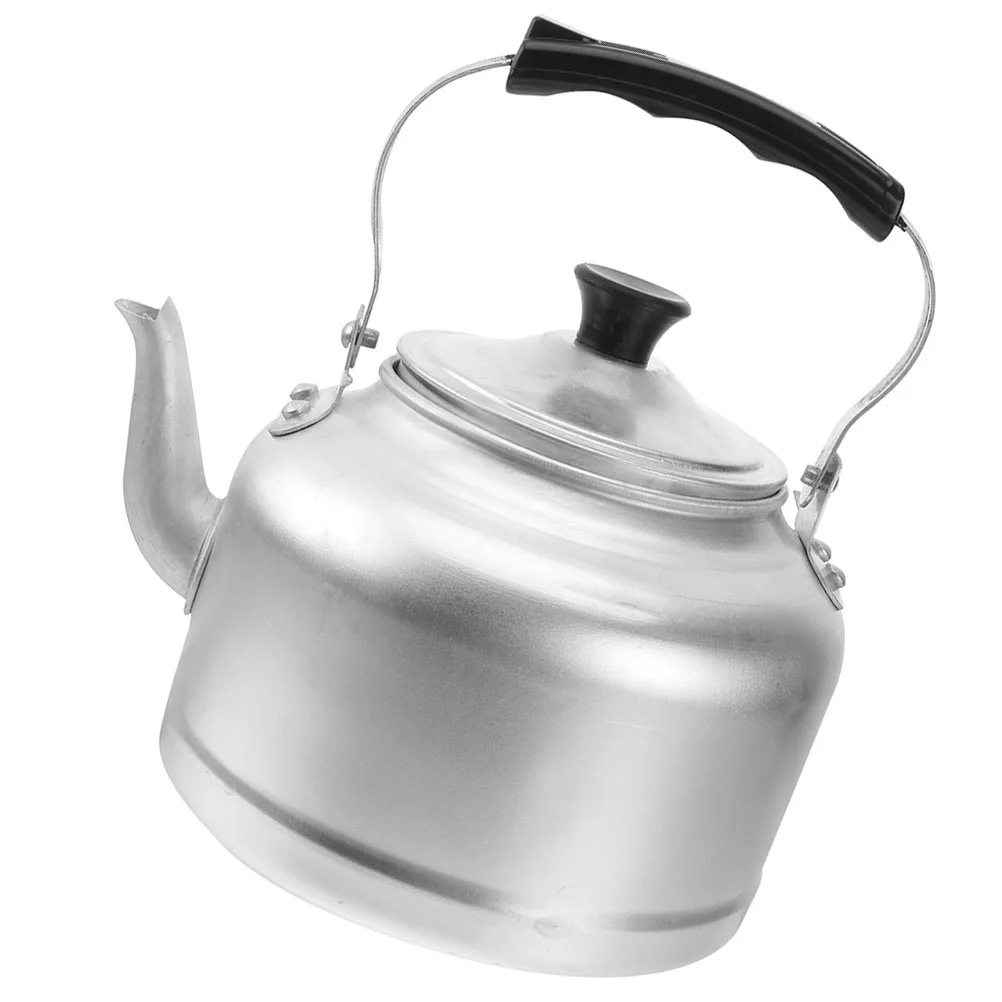 Aluminum Kettle Coffee Pot Water Heating Household Teakettle Handle Handheld Stovetop Wear-resistant Jug Camping