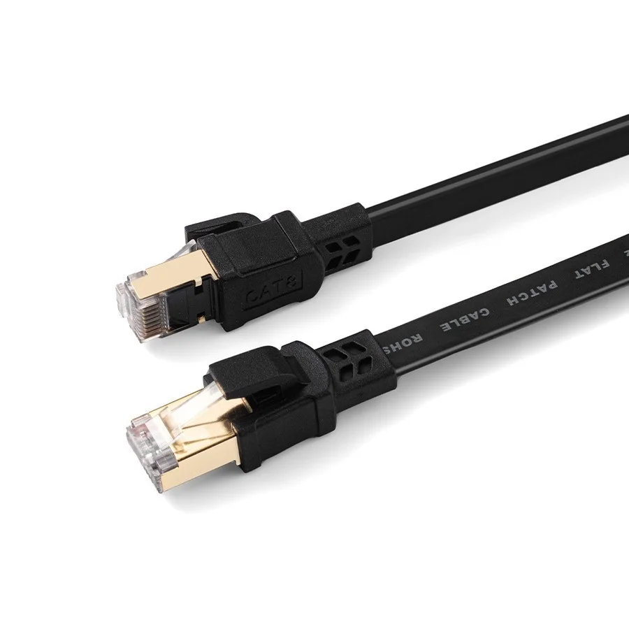 1M 2M 5M 10M 15M 20M 40Gbps 2000MHz Cat8 Ethernet Cable Flat Rj45 Cable Ethernet Cat 8 Computer Laptop Network Cable