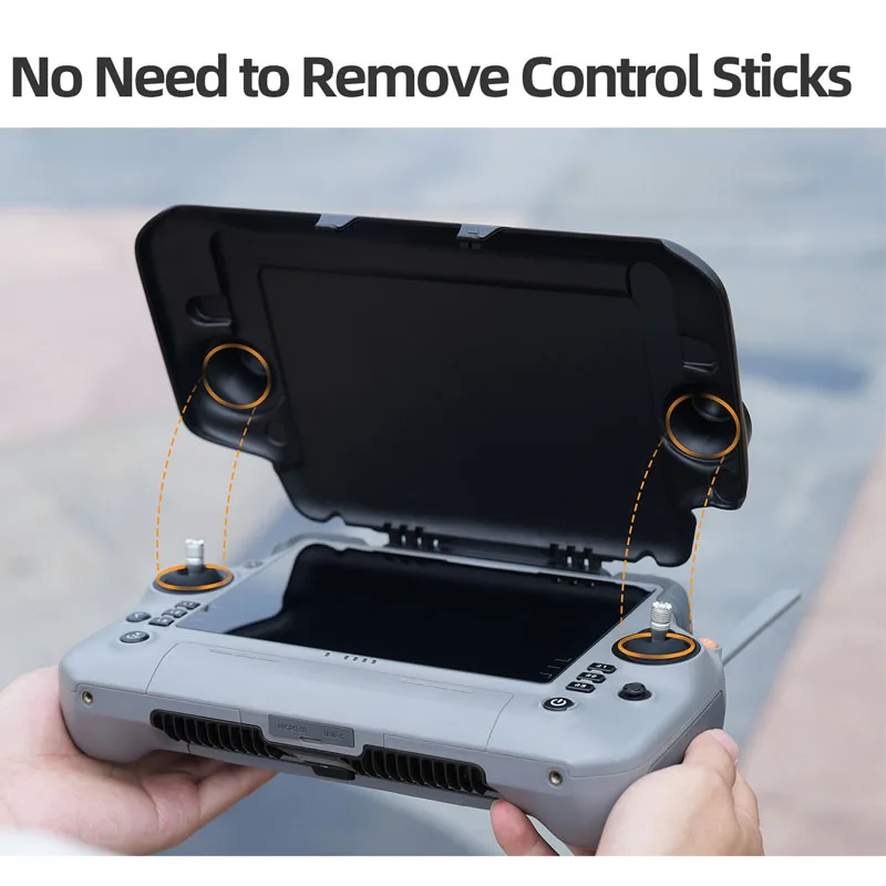 2in1 Sunshade Protective Cover for RC Plus 2 Adjustable Angle Remote Controller Sun Visor Quick Release for RC Plus 2 Accessorie