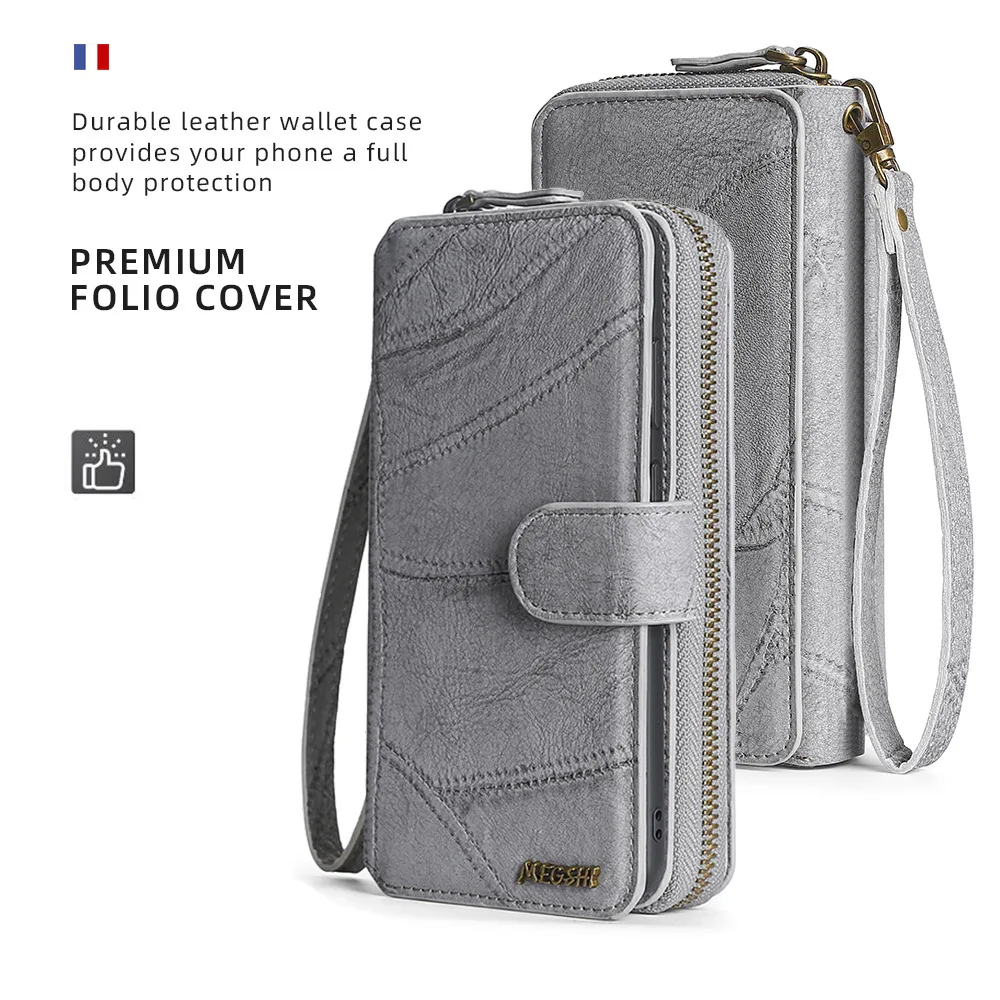 Wrist Strap Leather Phone Case for IPhone 13 12 Mini 15 14 11 Pro