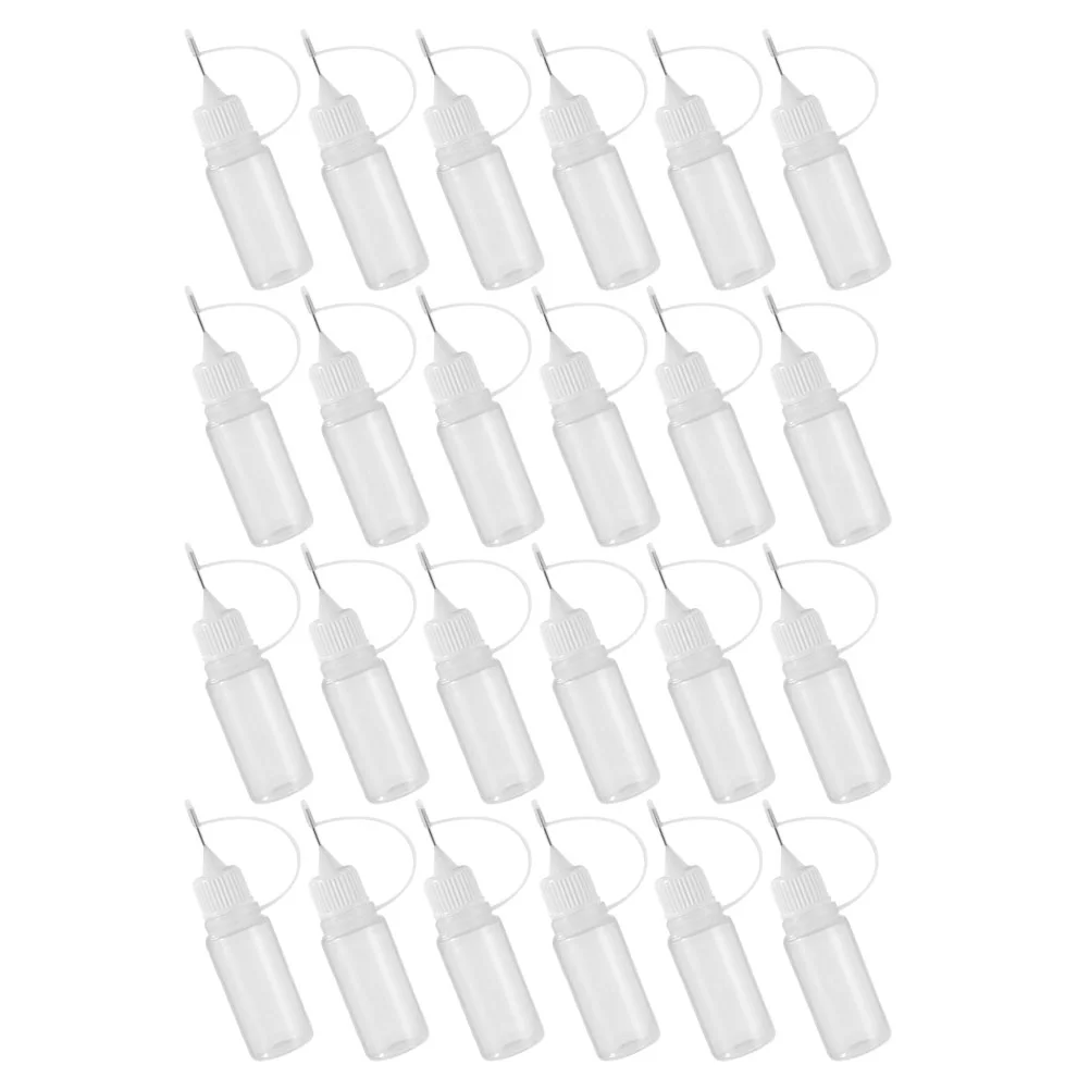 30pcs Glue Squeeze Bottles Precision Tip Applicator Bottles Small Gluing Bottles(5ml)