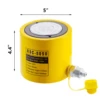 VEVOR 20/50t Hydraulic Cylinder 50/150mm Jack Hollow Solid Ram Hydraulic Cylinder Stroke Single Acting Hydraulic Hollow Plunger 6