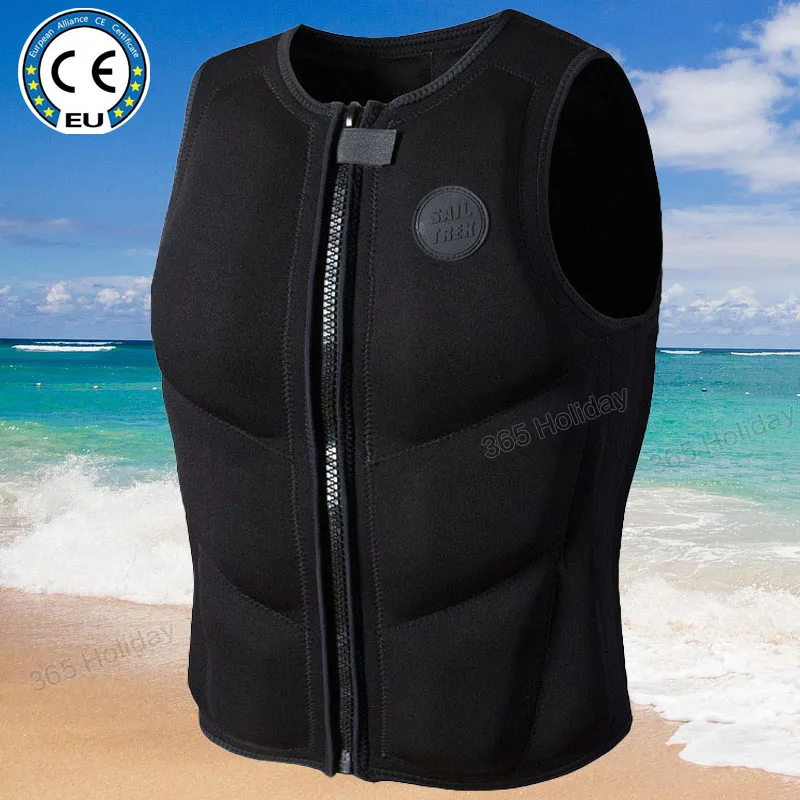 Adult Neoprene Impact Vest: CE Approved Wakeboarding Life Jacket For Watersports Activities From Shenping03, $44.14