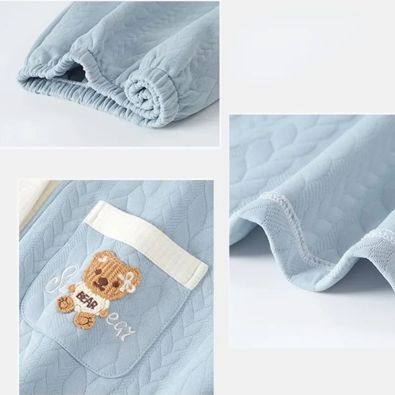 2024 New Autumn Winter Thickened Loungewear Pure Cotton Sandwich Women's Pajamas Large Size Loose Thin Homewear V-neck Nightwear