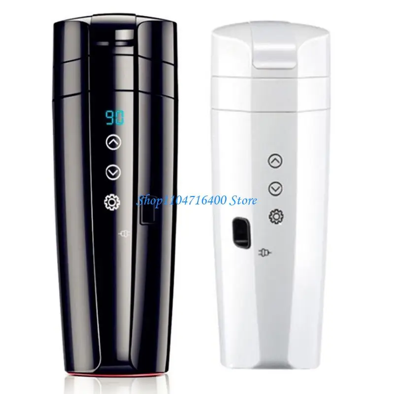 Y1gd 가열 컵 주전자 스테인레스 스틸 스마트 온도 조절 여행용 커피 머그잔