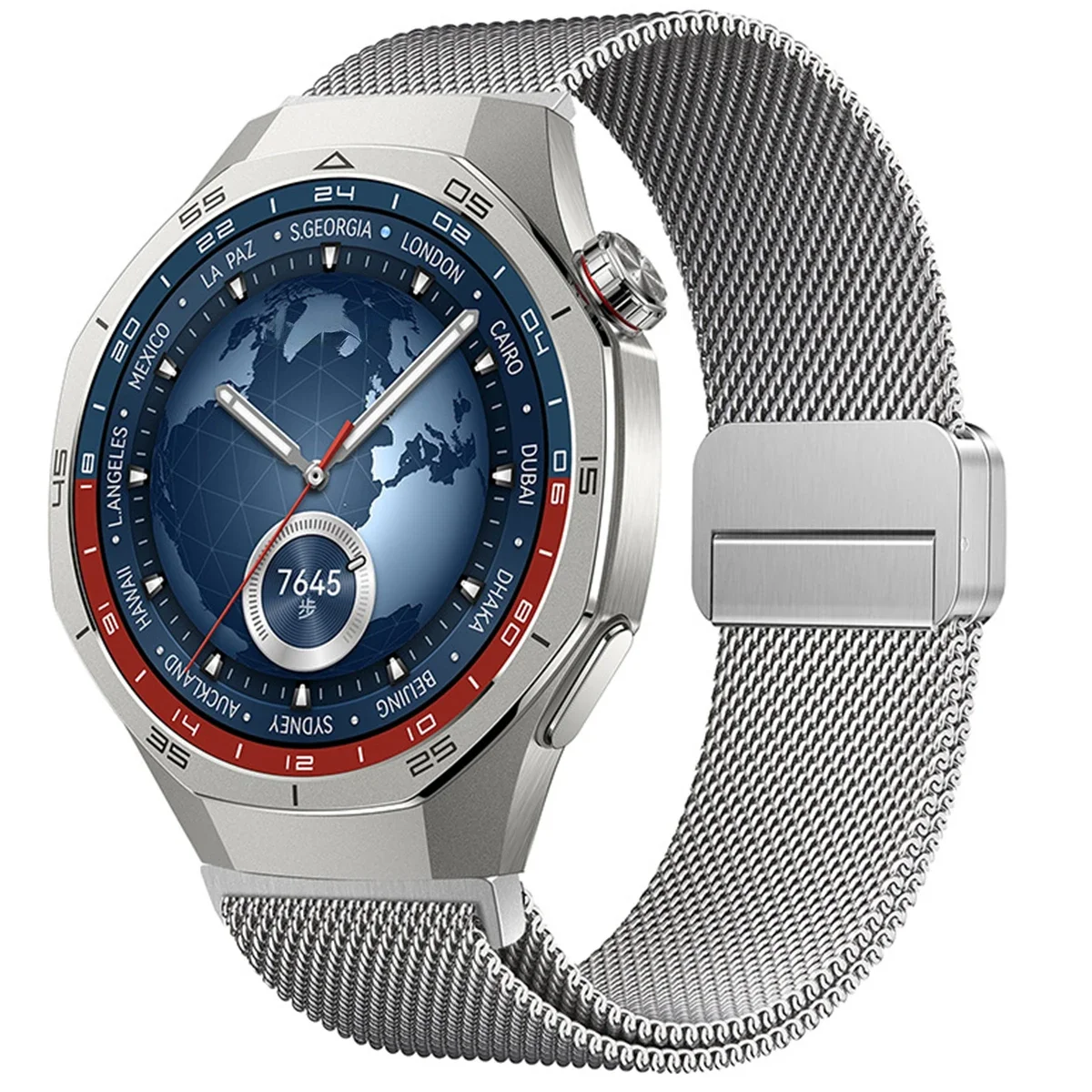 Elegant Stainless Steel Magnetic Watch Band - 20mm/22mm Adjustable Strap