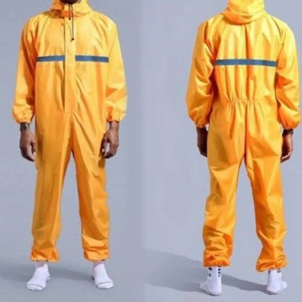 Work Raincoat Unisex One piece Coveralls Uniform Waterproof