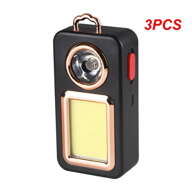 

Фонарик большой емкости, 3 шт., двойной, портативный, Usb, перезаряжаемый, для кемпинга