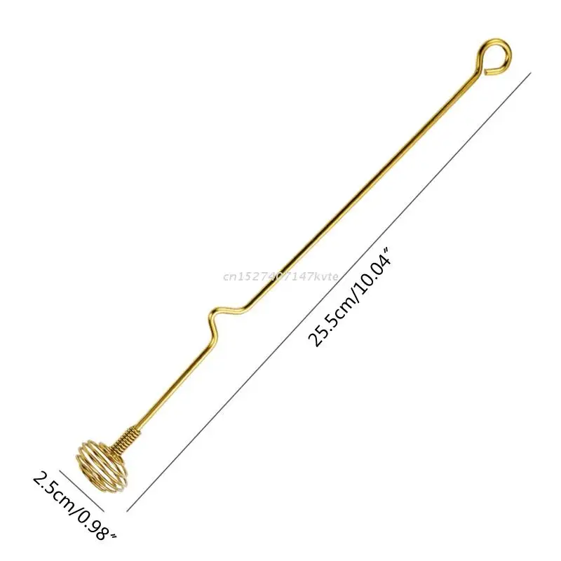 Stainless Steel Honey Stirrer Honey Dipper Stick Server Stirrer Syrup Spoon Wand for Pot Jar Container honey stirrer