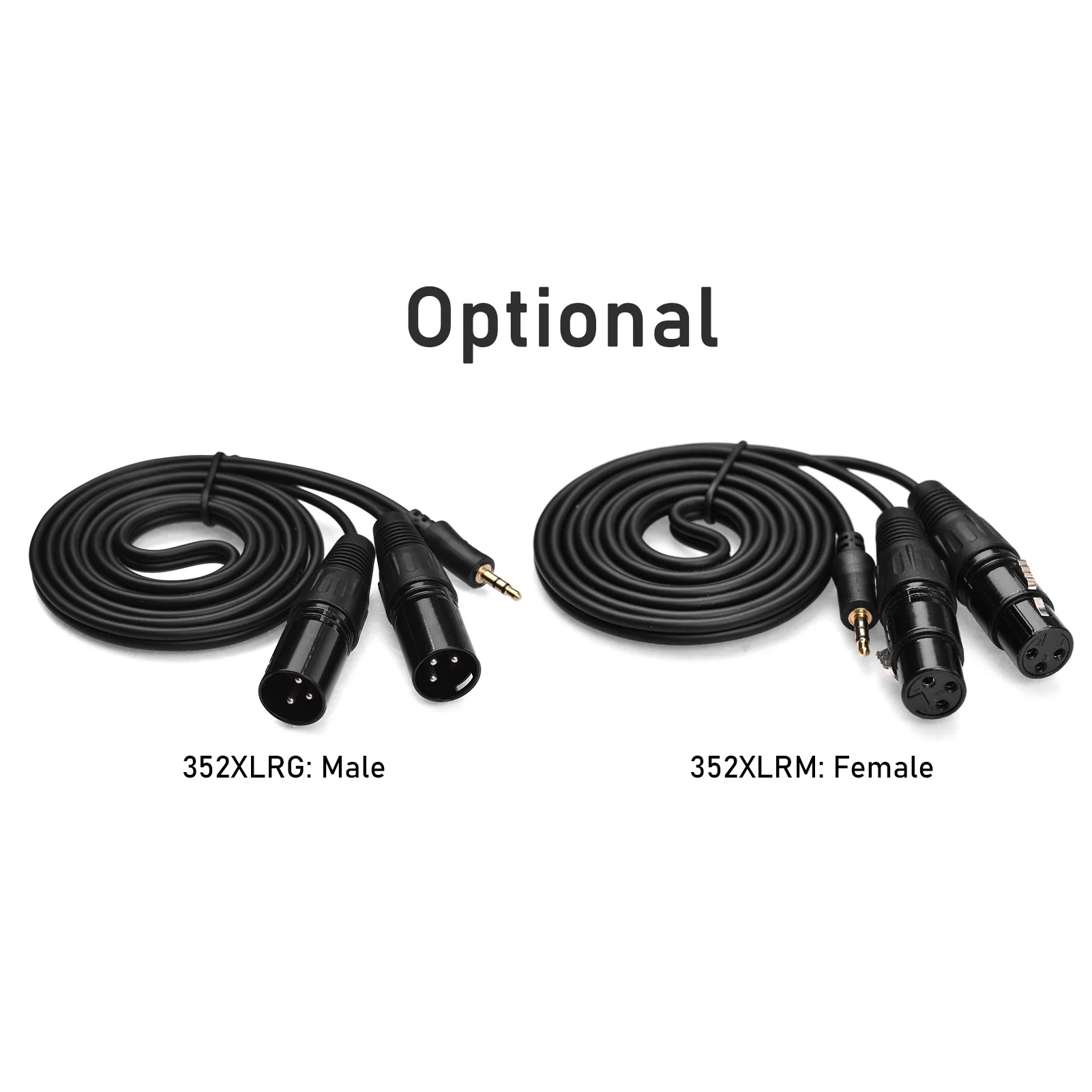 3.5mm to Dual XLR Cable Male/Female 1/8 Inch to 3-Core Double XLR Audio Cable 4.9Ft TRS Audio Adapter Stereo Microphone audio cable