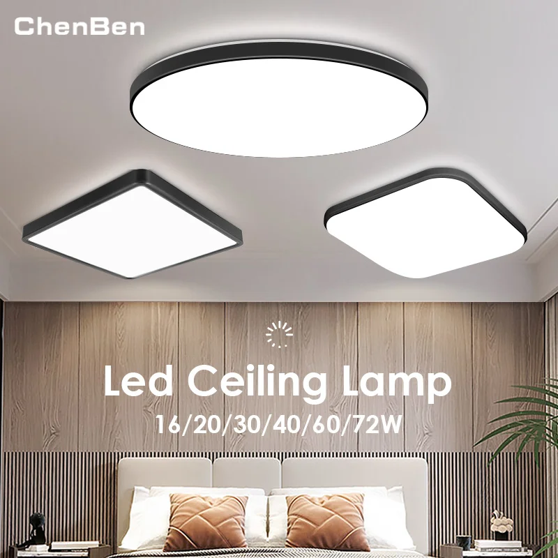 Plafonnier LED 36W Riserva - Lumière Naturelle 4000K - Carré Blanc 23cm Pour Salon