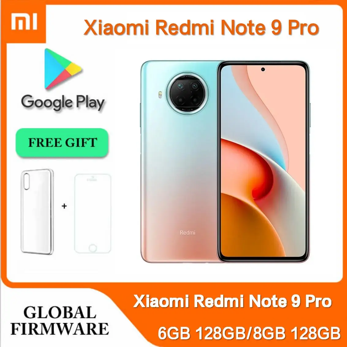Original Xiaomi Redmi Note 9 Pro NFC 6GB/8GB 128GB 5G Mobile