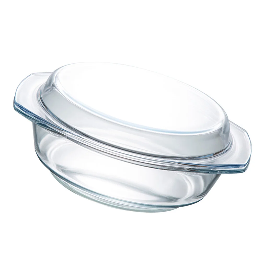 Free Shipping Tempered Glass Bowl Heatproof 400degree Can Be In Microwave  Oven, Transparent Glass Bowl With Lid Large - Bowls - AliExpress