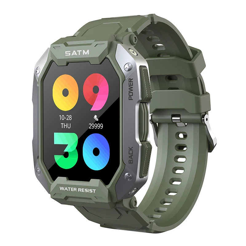 Smart Watch 2022 New Outdoor 380mAh Sports Smart Watches Heart Rate Blood Pressure 5ATM Waterproof Bluetooth Smartwatch For Mens 